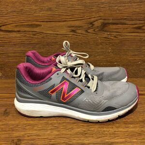 New Balance 1865 gray white womens running shoes sneakers size 8 B WW1865GY